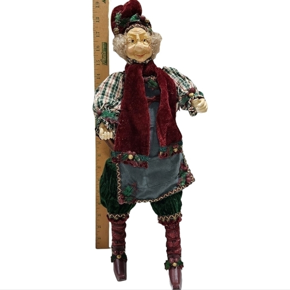 Santa's Helper Head toy maker Elf posable figure 19" Old World - Picture 2 of 14